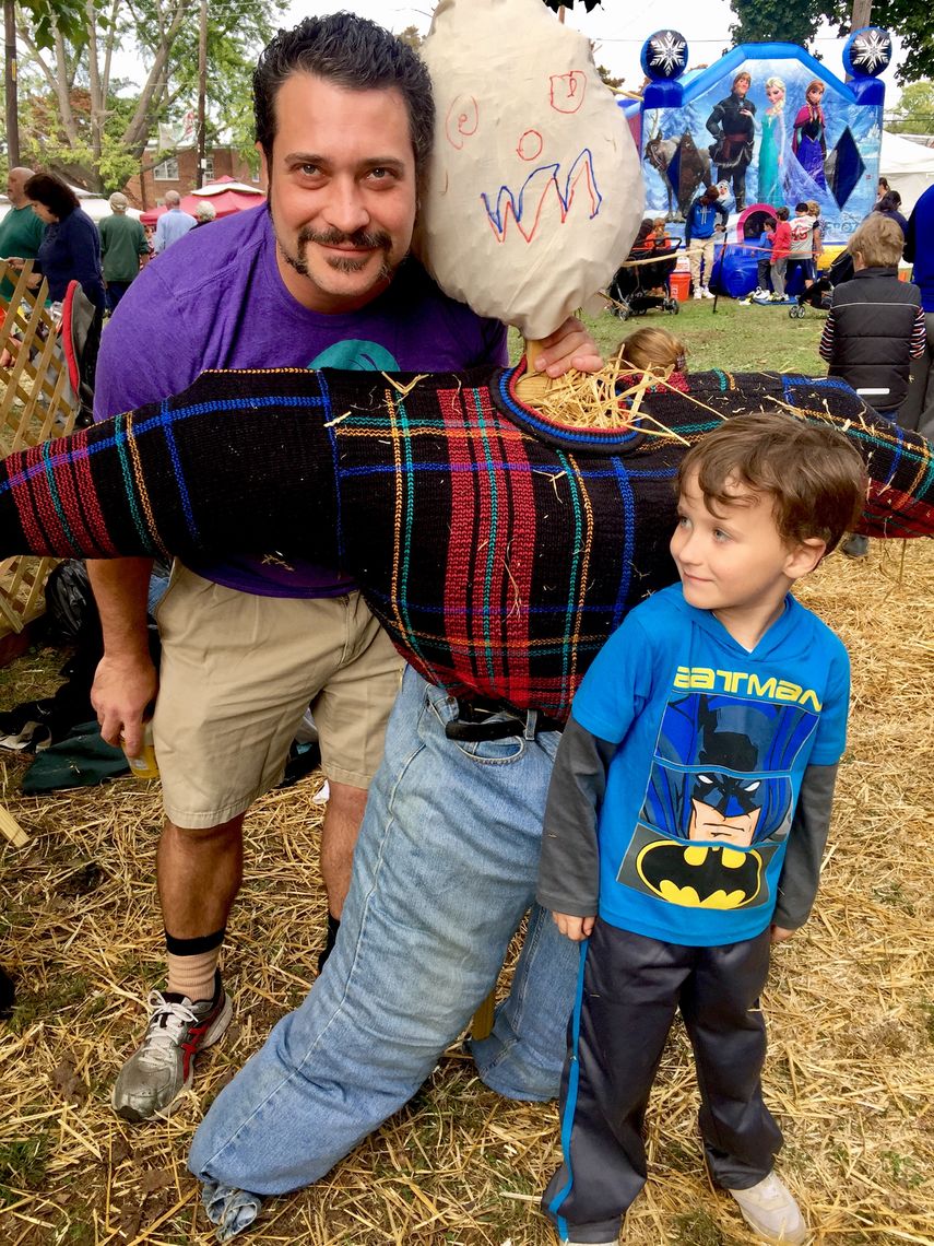 Photo: Building your own scarecrow is one of the many great activities at the annual Harvest Festival