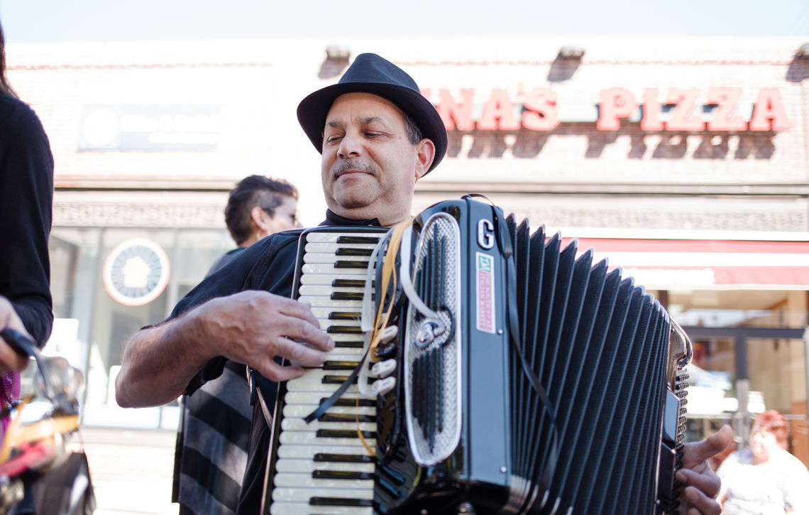 Photo: Local Accordionist Ralph Salerno Celebrates Roxtoberfest