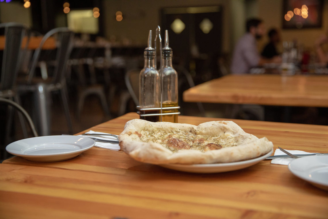 Photo: Napoletano style pizza served at A Tutti Restuarant