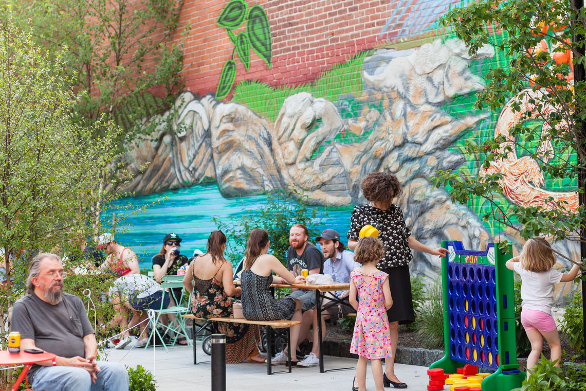 Photo: First Fridays at the Roxborough Pocket Park kick-off programming at the space