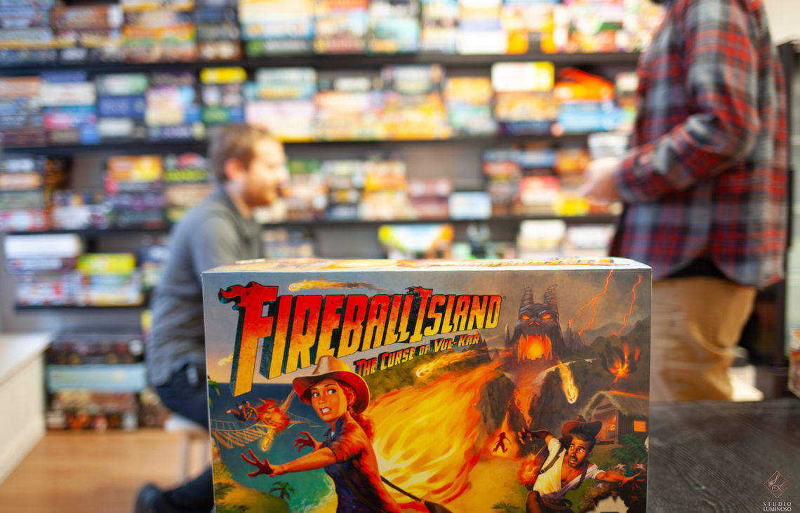 Photo: Fireball Island: The Curse of Val-Kar is one of many adventure board games to be featured at the cafe