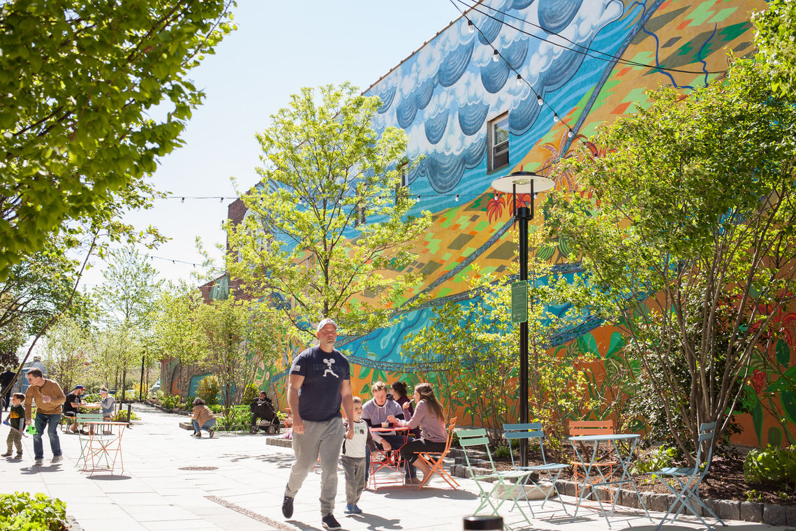 Photo: First Fridays at the Roxborough Pocket Park kick off in May 2020.