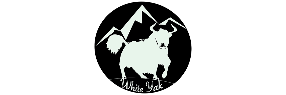 Photo: white yak logo banner