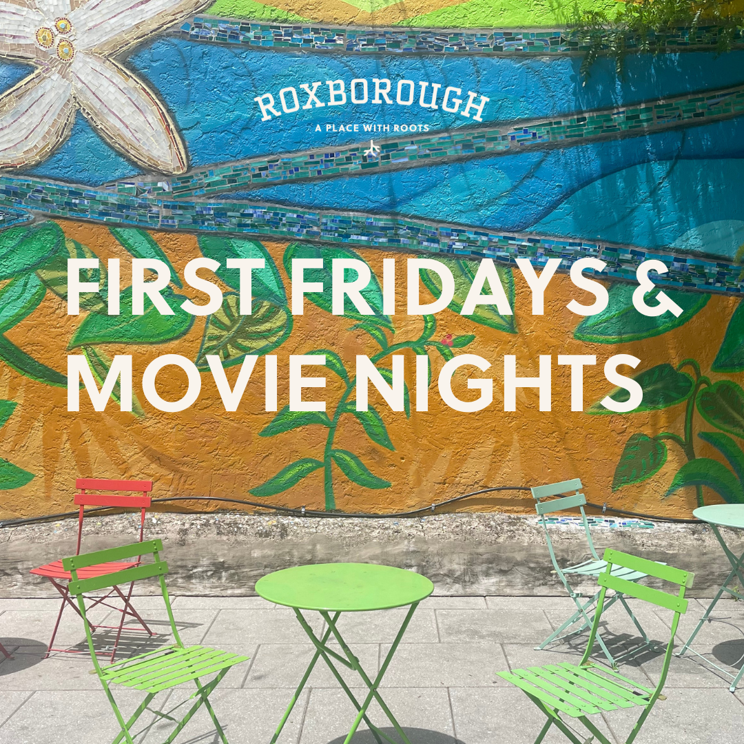Photo: first fridays and movie nights instagram post