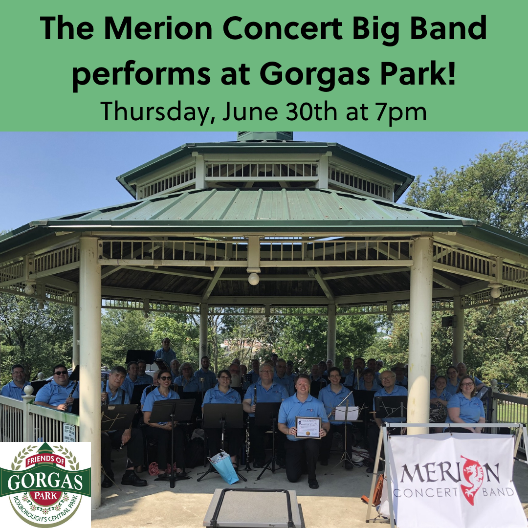 Photo: the merion concert big band performs at gorgas park