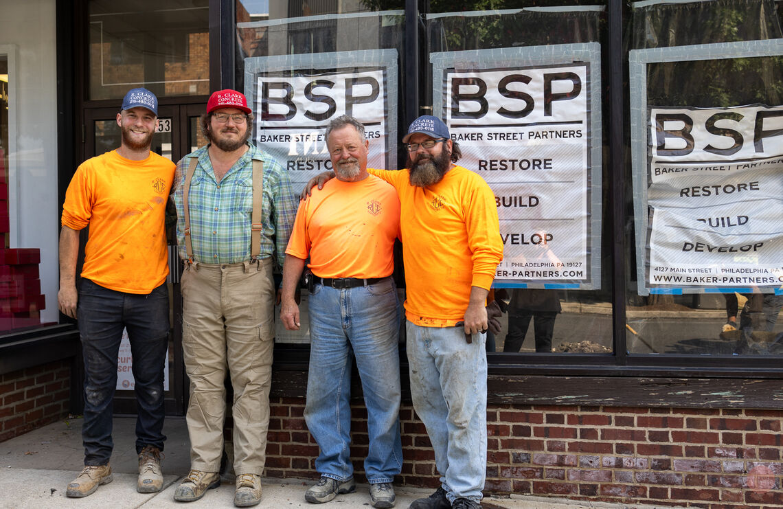 Photo: The R.Clark Concrete crew (left to right) Vaughn Bertoti,  Dave Caruso